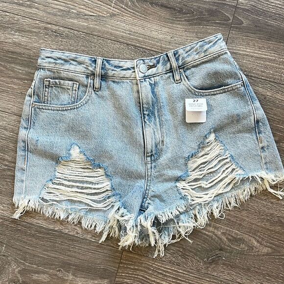 PACSUN high Rise Festival Denim Short - Picture 1 of 4